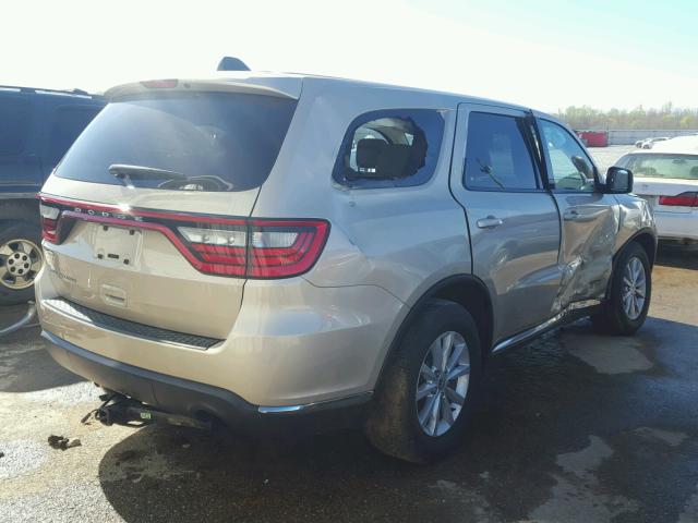 1C4RDHAG6EC560522 - 2014 DODGE DURANGO SX TAN photo 4