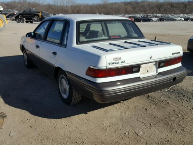 2MEPM36X9NB634159 - 1992 MERCURY TOPAZ GS WHITE photo 3