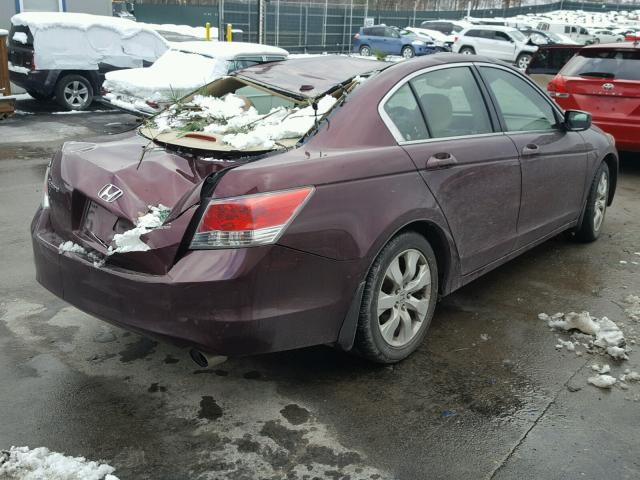 JHMCP26879C018068 - 2009 HONDA ACCORD EXL BURGUNDY photo 4