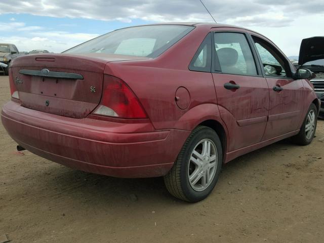 1FAHP34332W111071 - 2002 FORD FOCUS SE RED photo 4