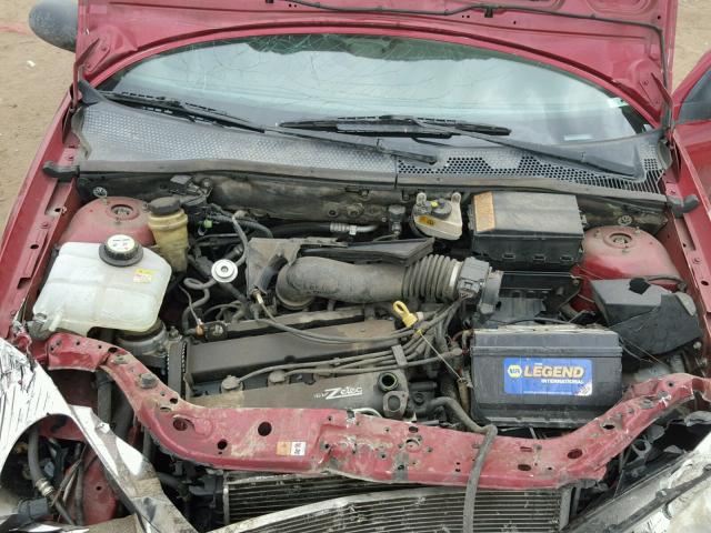 1FAHP34332W111071 - 2002 FORD FOCUS SE RED photo 7