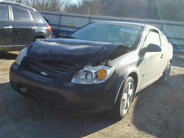 1G1AL15F477406579 - 2007 CHEVROLET COBALT LT BLACK photo 2