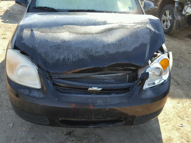 1G1AL15F477406579 - 2007 CHEVROLET COBALT LT BLACK photo 7