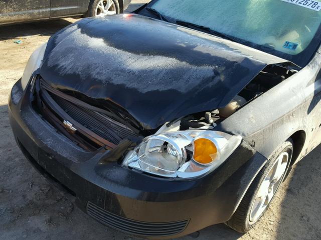 1G1AL15F477406579 - 2007 CHEVROLET COBALT LT BLACK photo 9