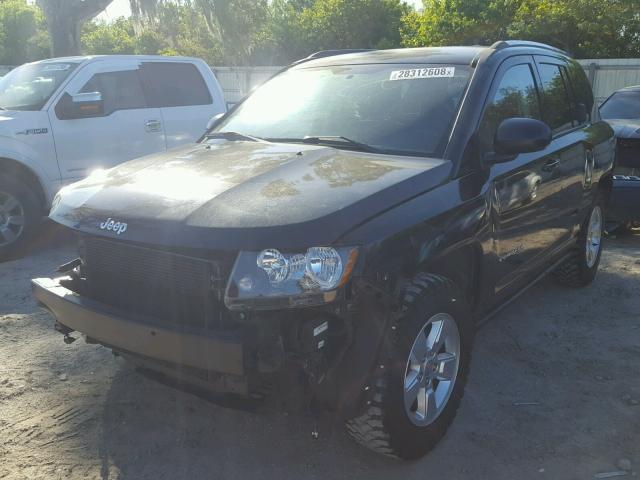 1C4NJCBA9FD129852 - 2015 JEEP COMPASS SP BLACK photo 2