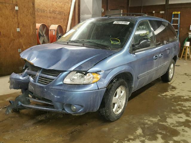 2D4GP44L37R331650 - 2007 DODGE GRAND CARA BLUE photo 2