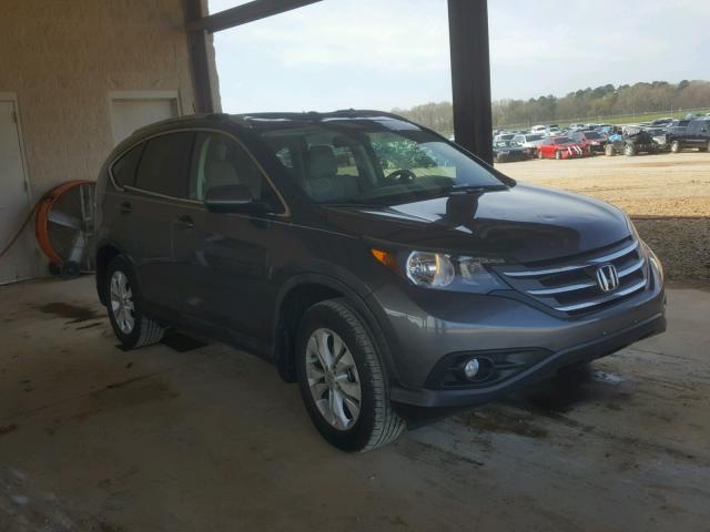 5J6RM3H76CL019406 - 2012 HONDA CR-V EXL GRAY photo 1