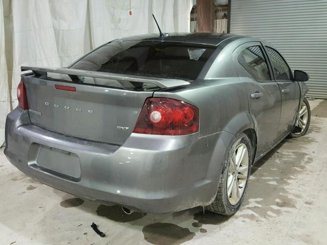 1C3CDZCG0DN509050 - 2013 DODGE AVENGER SX GRAY photo 4