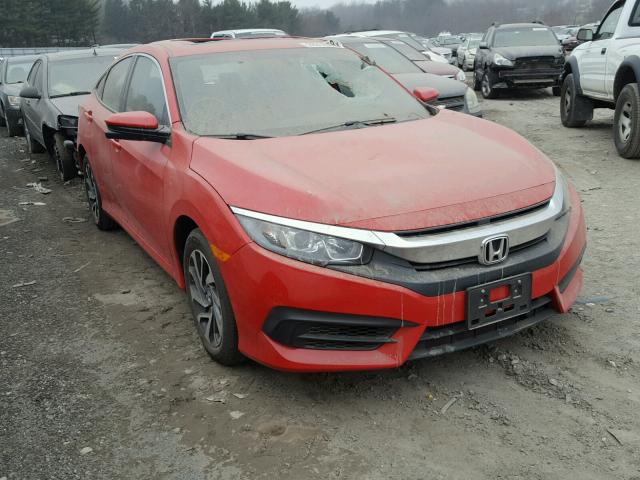 2HGFC2F77GH561482 - 2016 HONDA CIVIC EX RED photo 1