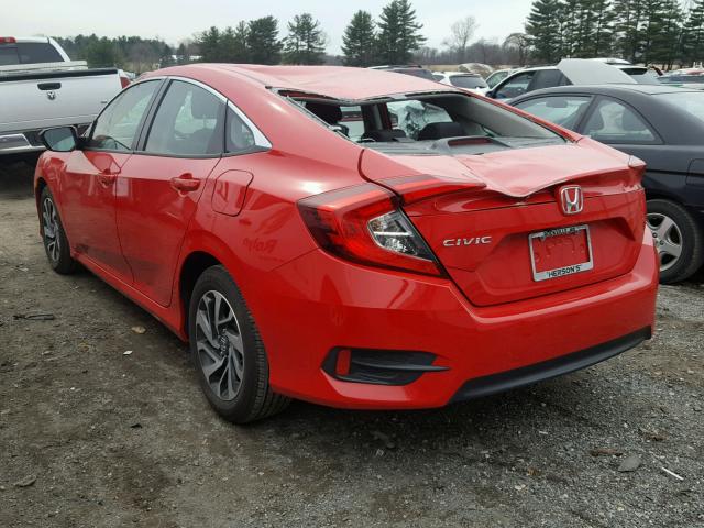 2HGFC2F77GH561482 - 2016 HONDA CIVIC EX RED photo 3