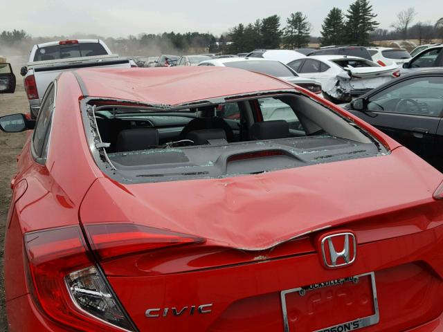 2HGFC2F77GH561482 - 2016 HONDA CIVIC EX RED photo 9