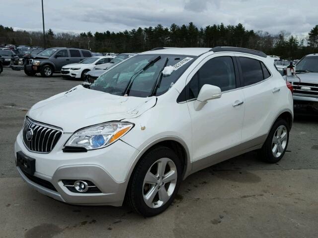 KL4CJFSB6GB653761 - 2016 BUICK ENCORE CON WHITE photo 2