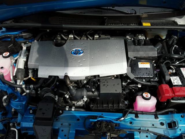 JTDKARFP2H3005337 - 2017 TOYOTA PRIUS PRIM BLUE photo 7