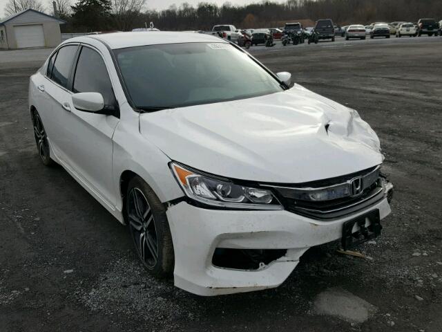 1HGCR2F10HA007309 - 2017 HONDA ACCORD SPO WHITE photo 1