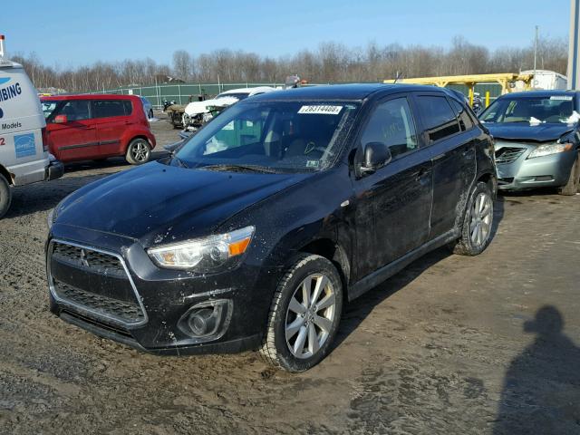 4A4AR3AU7DE008630 - 2013 MITSUBISHI OUTLANDER BLACK photo 2