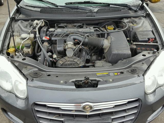 1C3EL46JX4N383964 - 2004 CHRYSLER SEBRING LX GRAY photo 7