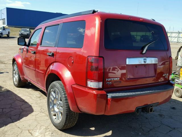 1D8GU58667W732408 - 2007 DODGE NITRO R/T RED photo 3