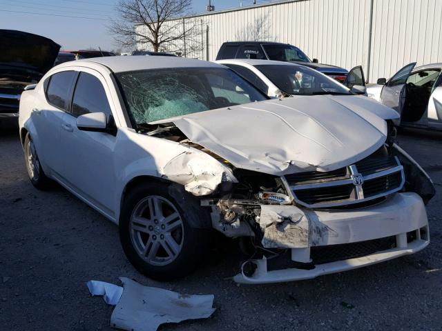 1B3CC5FB6AN151215 - 2010 DODGE AVENGER R/ WHITE photo 1