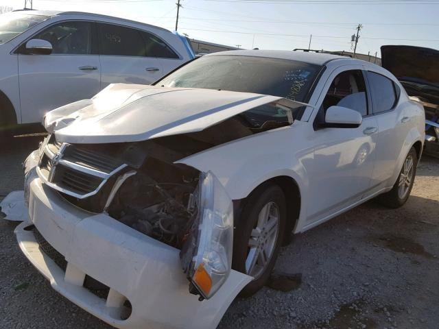 1B3CC5FB6AN151215 - 2010 DODGE AVENGER R/ WHITE photo 2