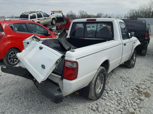 1FTYR10U61TA93592 - 2001 FORD RANGER WHITE photo 4