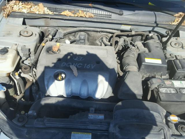 5NPET46C27H229346 - 2007 HYUNDAI SONATA GLS BLUE photo 7