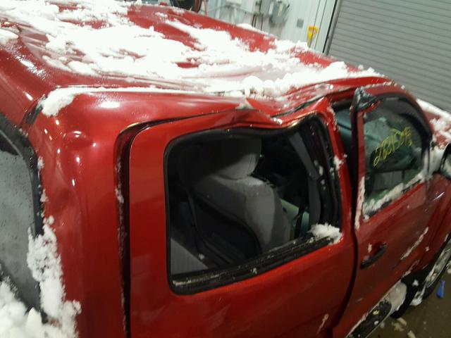 3TMLU42N69M021589 - 2009 TOYOTA TACOMA DOU RED photo 9