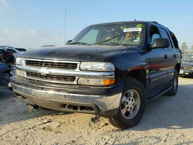 1GNEC13Z22R174011 - 2002 CHEVROLET TAHOE BLACK photo 2