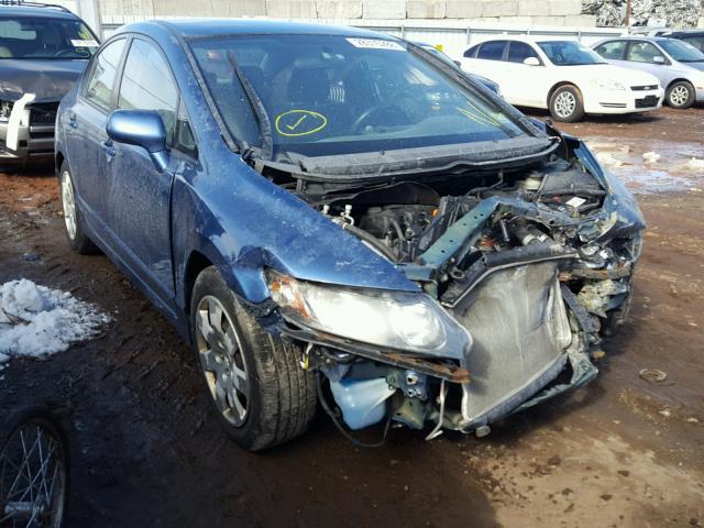 2HGFA16569H360058 - 2009 HONDA CIVIC LX BLUE photo 1