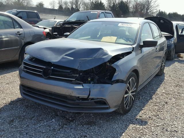 3VWD17AJXGM293750 - 2016 VOLKSWAGEN JETTA SPOR GRAY photo 2