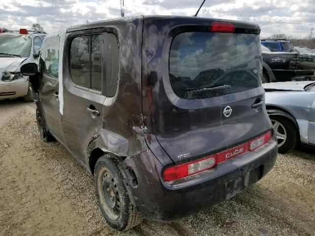 JN8AZ2KR5BT212478 - 2011 NISSAN CUBE BASE BURGUNDY photo 3