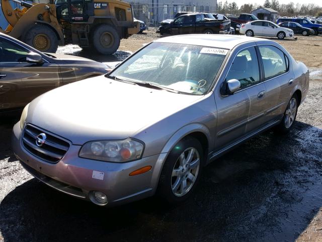 JN1DA31D52T450457 - 2002 NISSAN MAXIMA GLE SILVER photo 2