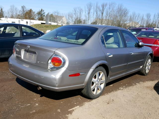 JN1DA31D52T450457 - 2002 NISSAN MAXIMA GLE SILVER photo 4