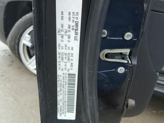 1J4FT47B39D124800 - 2009 JEEP COMPASS SP BLACK photo 10