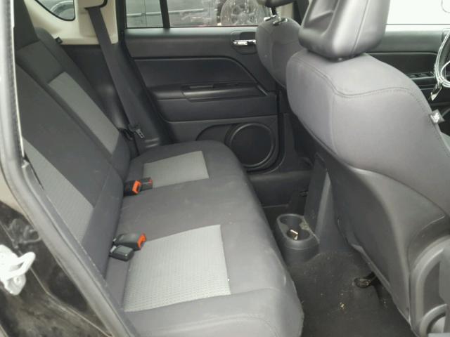 1J4FT47B39D124800 - 2009 JEEP COMPASS SP BLACK photo 6