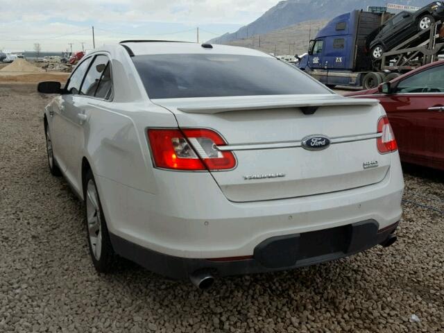 1FAHP2KT7AG150705 - 2010 FORD TAURUS SHO WHITE photo 3