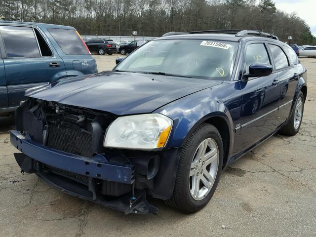 2D4GV58265H660780 - 2005 DODGE MAGNUM R/T BLUE photo 2