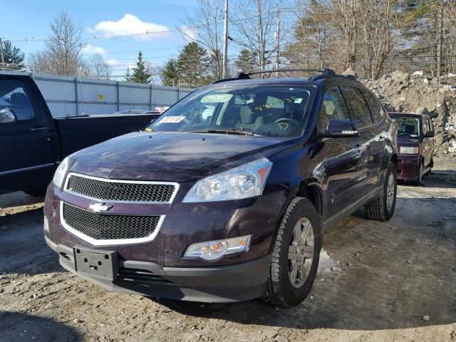 1GNLVFED2AS135216 - 2010 CHEVROLET TRAVERSE L MAROON photo 2