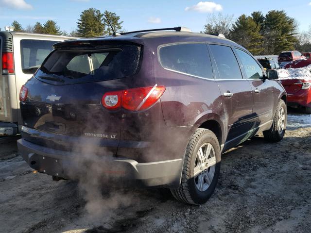 1GNLVFED2AS135216 - 2010 CHEVROLET TRAVERSE L MAROON photo 4