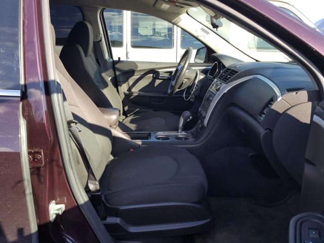 1GNLVFED2AS135216 - 2010 CHEVROLET TRAVERSE L MAROON photo 5