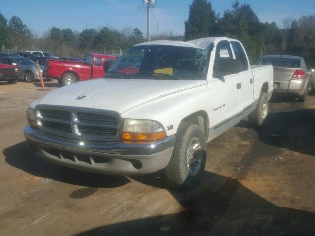 1B7GL2AX3YS635131 - 2000 DODGE DAKOTA QUA WHITE photo 2