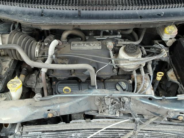 2A4GP44R16R601386 - 2006 CHRYSLER TOWN & COU BLUE photo 7