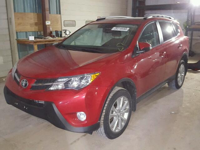 2T3DFREV1DW058046 - 2013 TOYOTA RAV4 LIMIT RED photo 2