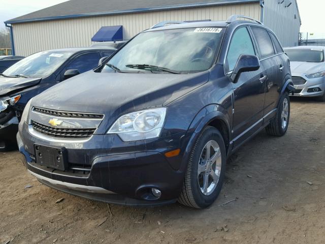 3GNAL3EK0ES542536 - 2014 CHEVROLET CAPTIVA LT BLUE photo 2