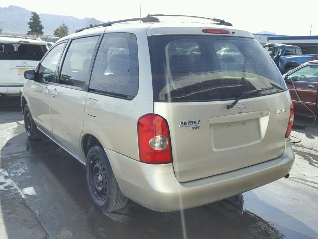 JM3LW28A430378015 - 2003 MAZDA MPV WAGON BEIGE photo 3