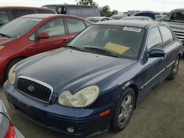 KMHWF25S53A783034 - 2003 HYUNDAI SONATA GL BLUE photo 2