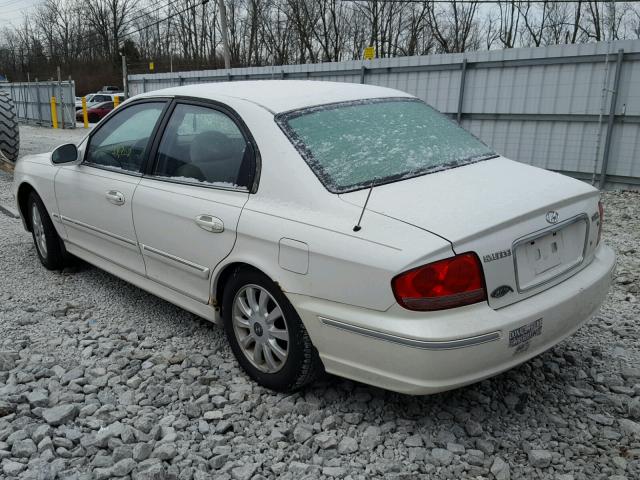 KMHWF35H04A969527 - 2004 HYUNDAI SONATA GLS WHITE photo 3