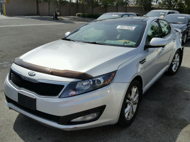 5XXGN4A76DG194881 - 2013 KIA OPTIMA EX SILVER photo 2