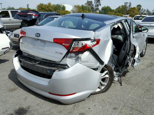 5XXGN4A76DG194881 - 2013 KIA OPTIMA EX SILVER photo 4