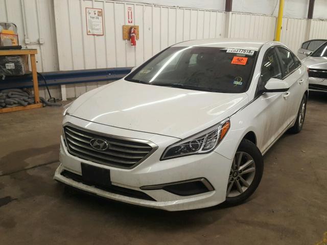 5NPE24AF6GH374992 - 2016 HYUNDAI SONATA SE WHITE photo 2