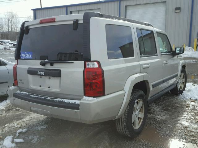 1J8HG48K37C689920 - 2007 JEEP COMMANDER SILVER photo 4
